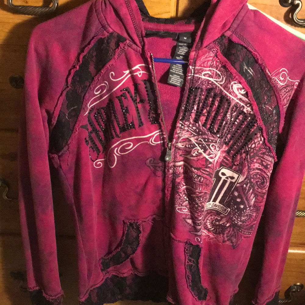 Women’s Harley Davidson Front Zipper Hoodie/jacket